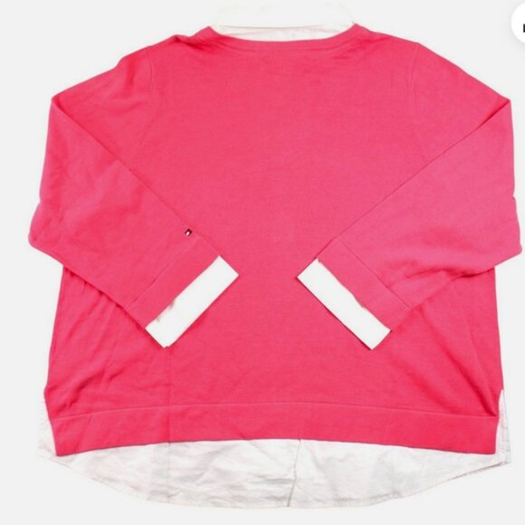 Tommy Hilfiger Plus Size Layered Look Argyle Sweater - Picture 2 of 13